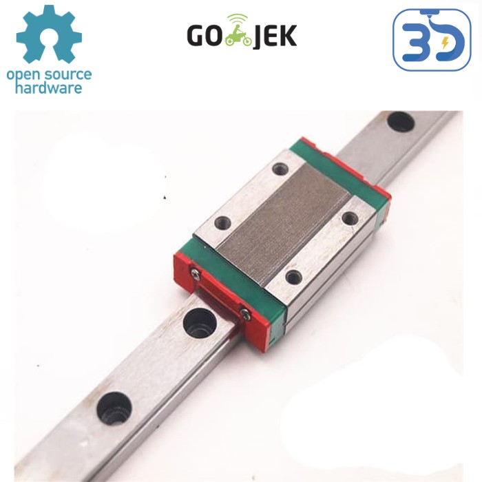 Reprap 3D Printer 270 mm Linear Rail dengan MGN12H Carriage