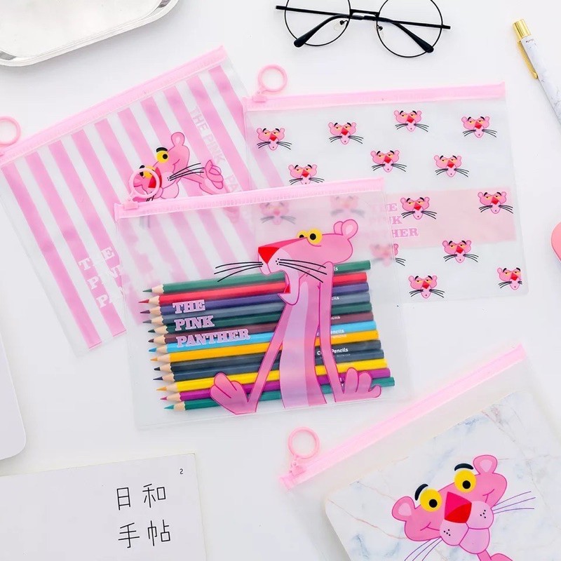kotak pensil unicorn pink panther lucu-1