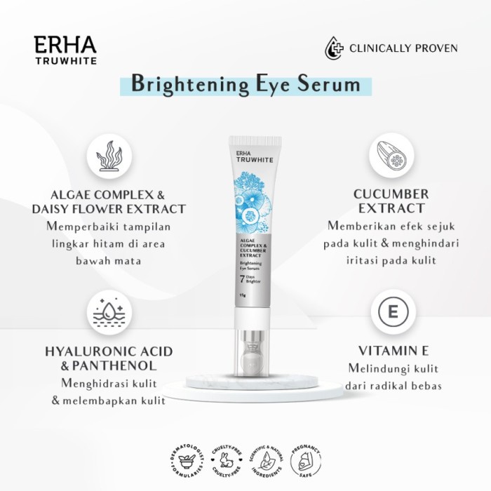 ERHA Truwhite Algae Complex &amp; Cucumber Extract Brightening Eye Serum