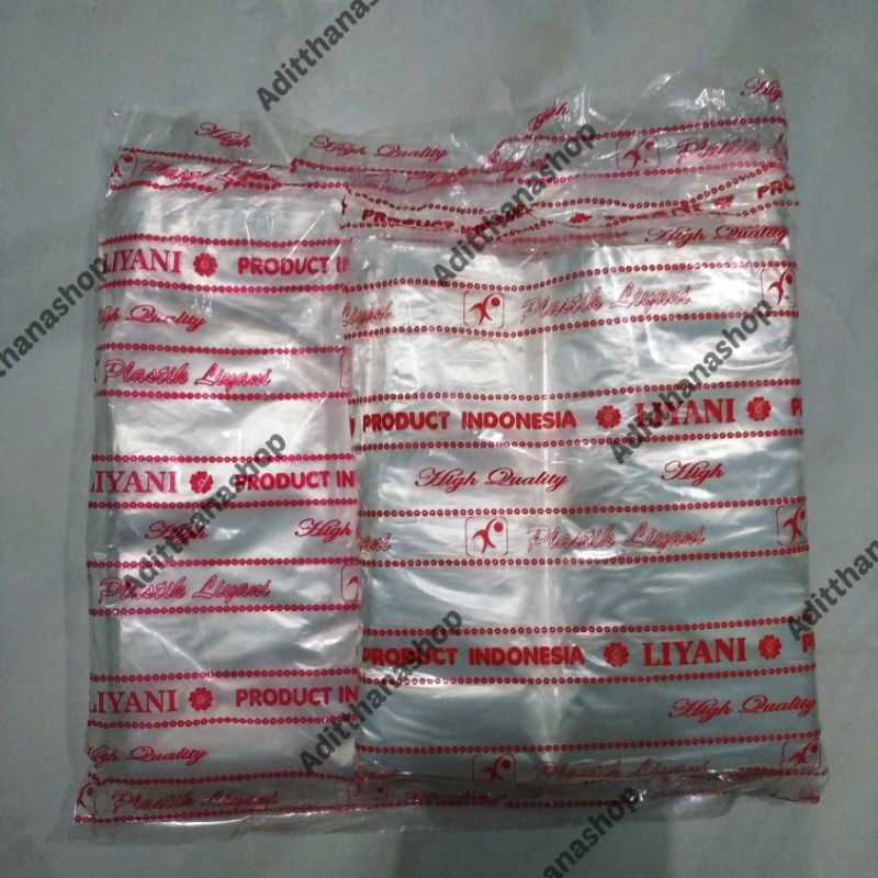 

Plastik Kresek Liyani Bening Uk.15 24 Berkualitas Murah