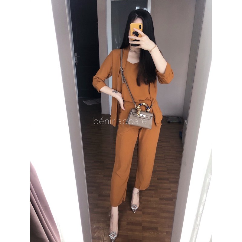 Novela set pants benir apparel-mustard