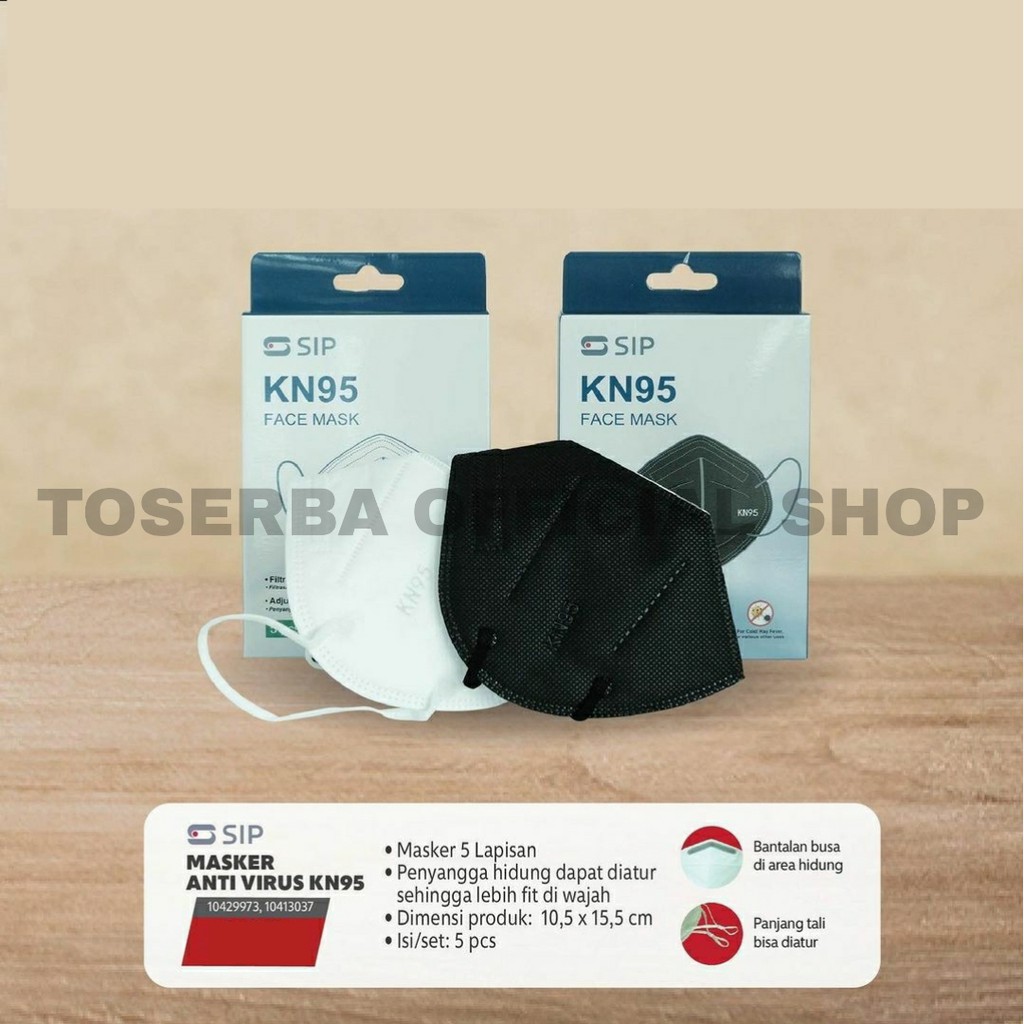 5 Pcs Masker Kn95 - S Sip Set