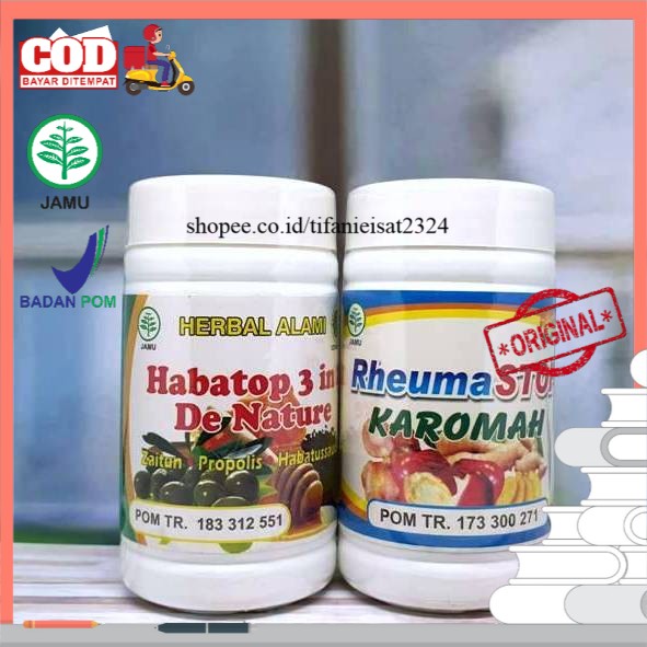 Obat Rematik Encok Nyeri Sendi Rheumastop Habatop 3in1 De Nature