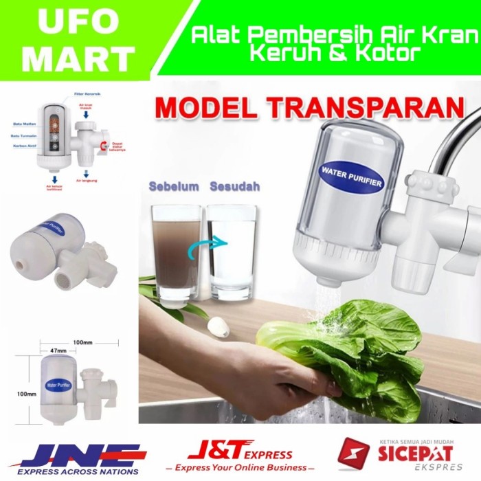 Alat Penjernih Air Kran Filter Keran Air Keruh Kamar Mandi Transparan