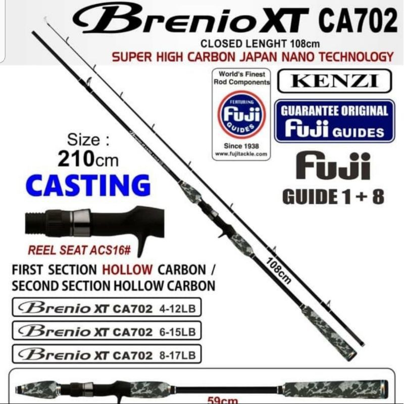 JORAN PANCING KENZI BRENIO XT BAITCASTING 702 FUJI
