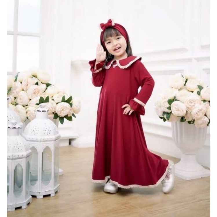 GAMIS ANAK TERBARU ZAINA DRESS SERIES FREE BANDU 1-9TAHUN