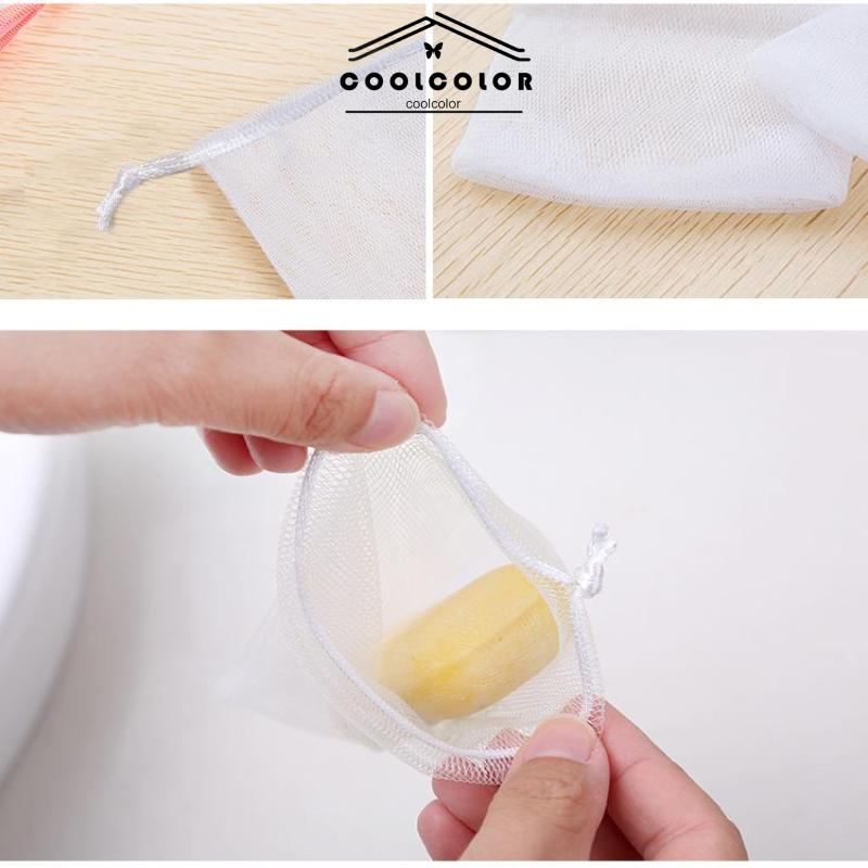 COD Foaming Mesh Pembersih Wajah Cleansing Mesh Handmade Soap Mesh Bag- cl