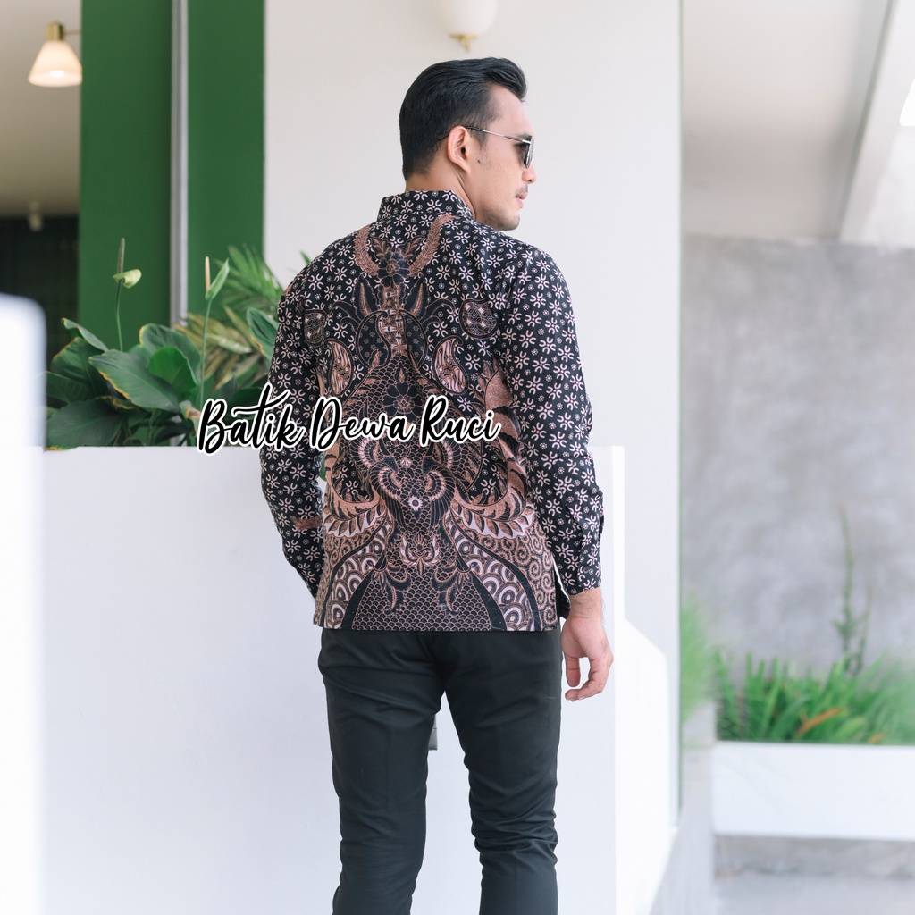 Batik Pria SAMBO SURO Batik Modern Full Furing Bahan Katu Halus High Quaity