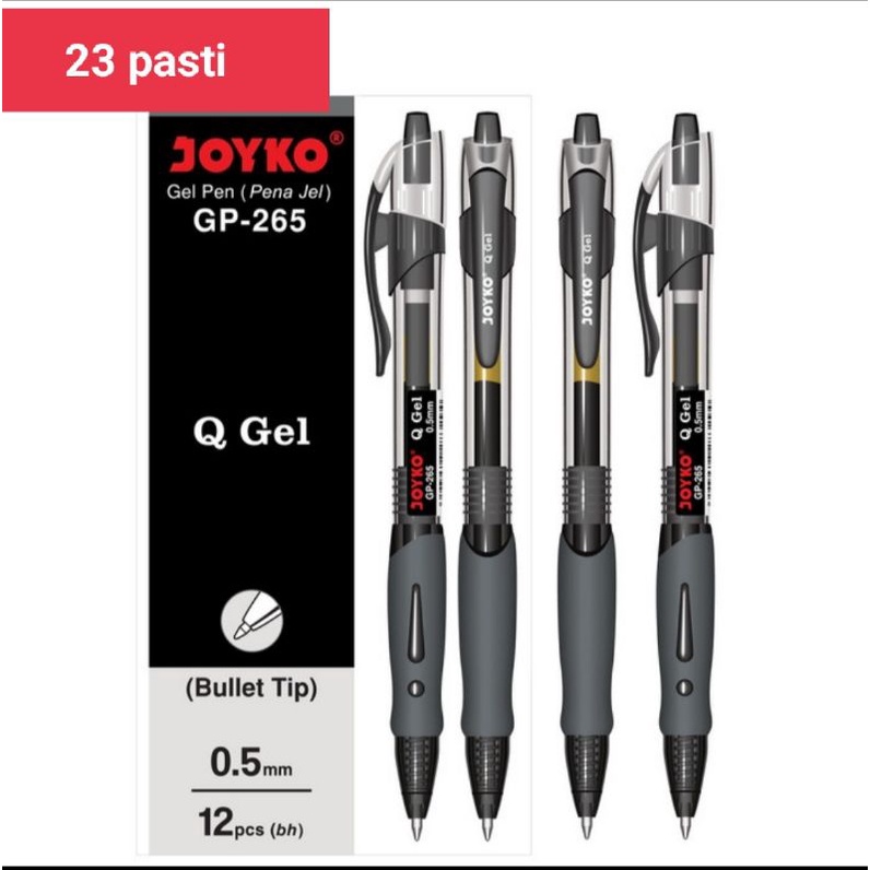 

gel pen pulpen pena joyko GP-265Q /Gap-365NT 0,5 mm 1 pak 12 pcs