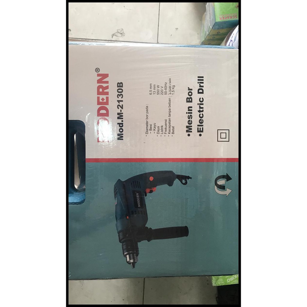 Bor Listrik Modern 13Mm M2130 Box Kode 122