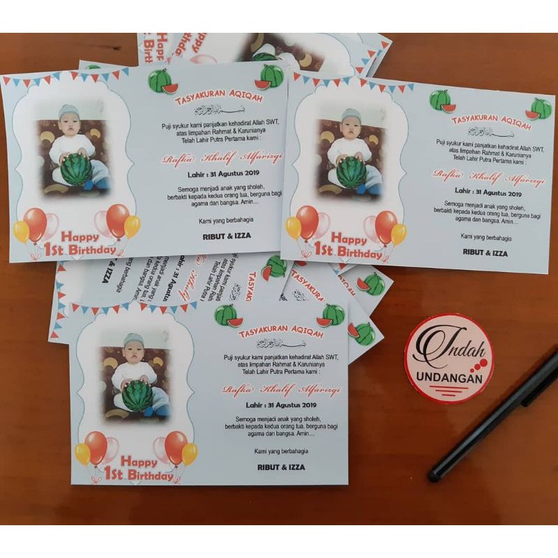 

Kartu Syukuran Desain Semangka