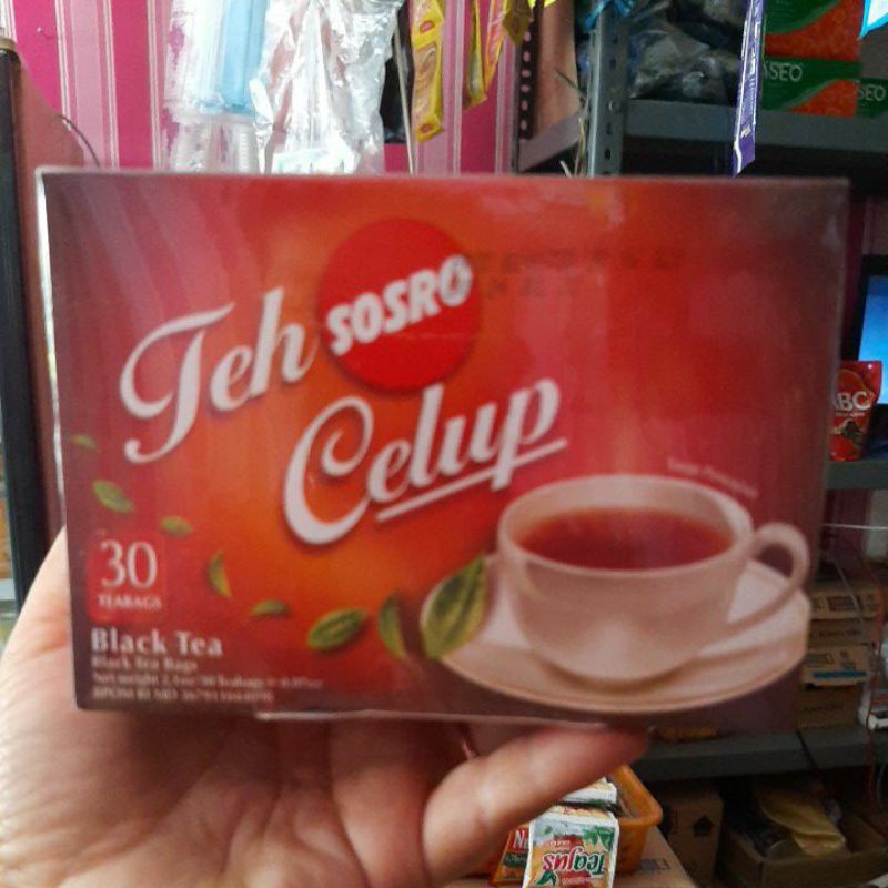 

Teh Celup Sosro Kotak Isi 30 tea bags/S