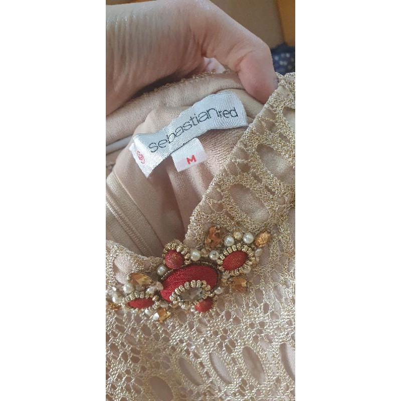 Preloved Sebastian Red Cheongsam Dress / gaun pesta cantik