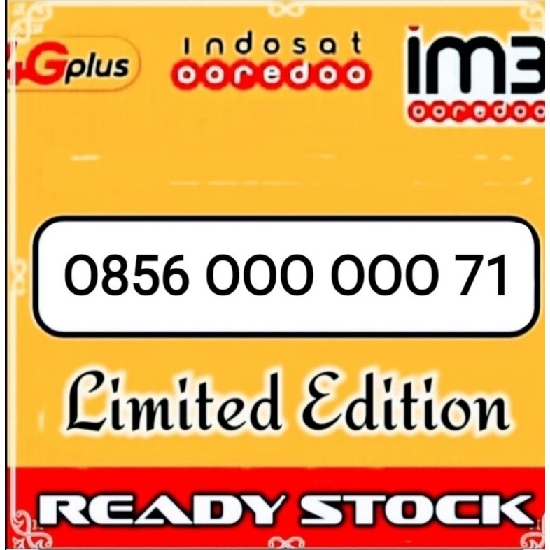 Kartu perdana im3 hexa nol 000000,0000000,00000000