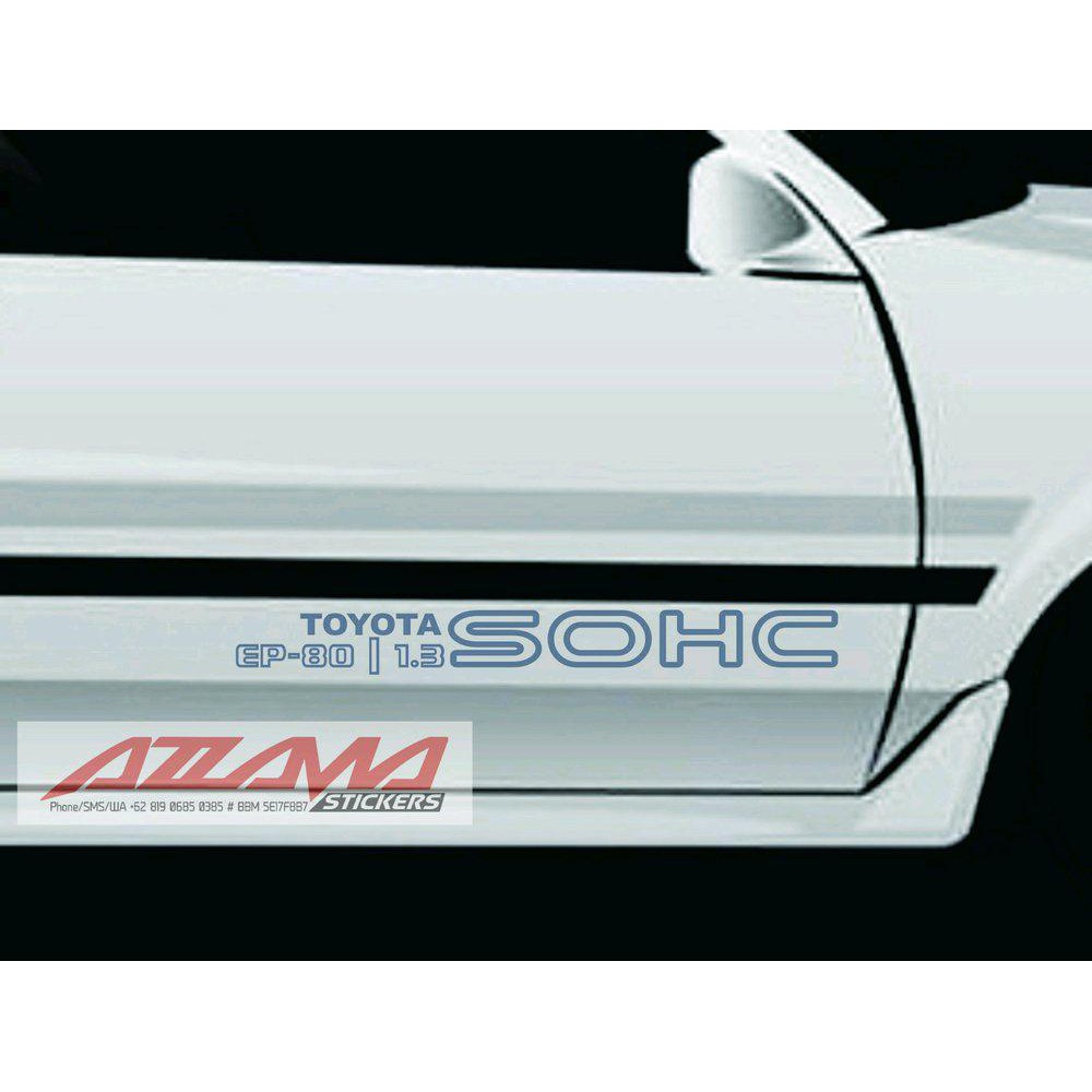 Sticker stiker decals Toyota Starlet Kapsul Ep 80 1.3 SOHC