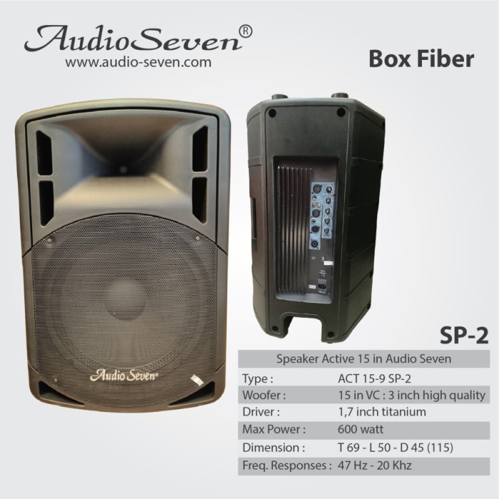 Speaker Aktif Audio Seven 15 Inch 15-9 SP-2 Original no HUPER JBL RCF
