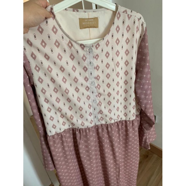Preloved Cotton Ink Modest Tunik - Pink Nehanda