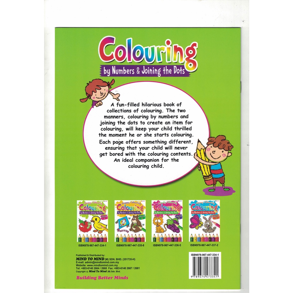 [Mind To Mind] Extraordinary Colouring by Number Statue (Buku Mewarnai Dewasa)