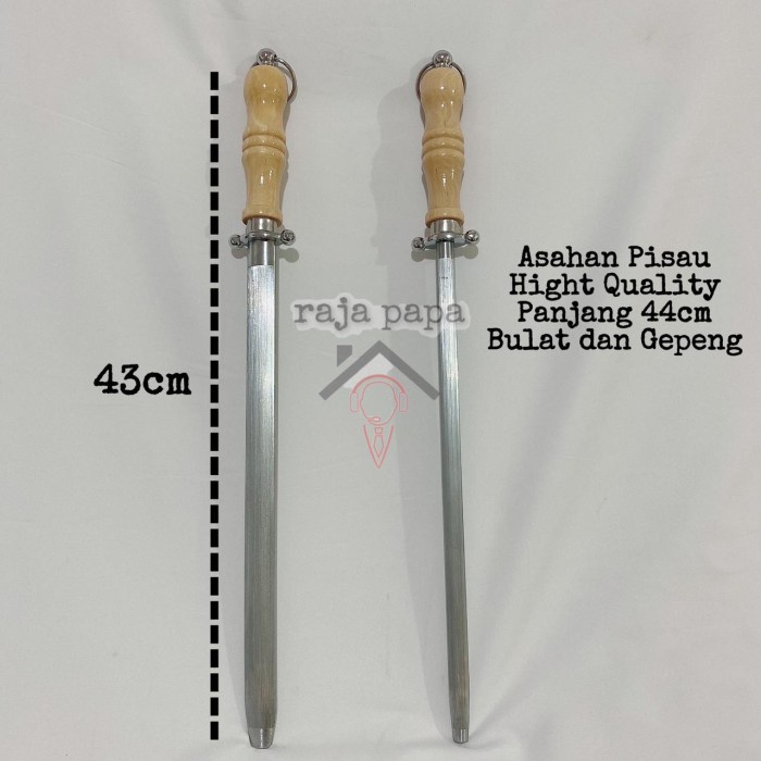 

MH Asahan Pisau Kristal Pengasah Pisau Daging stick Pisau 12inc 43c - Asahan Bulat