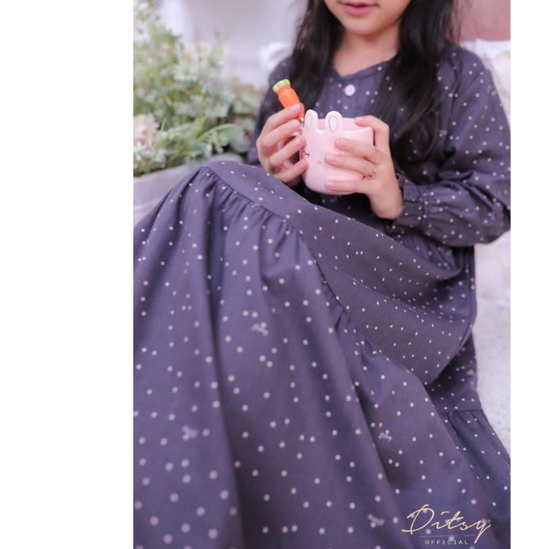 Little ditsy punto grey size 4