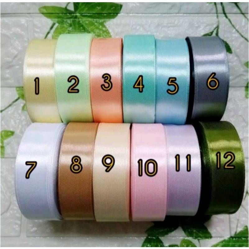 

Pita Satin 1"/Pita Satin 2,5CM 25 Yard/Pita kado 2,5CM