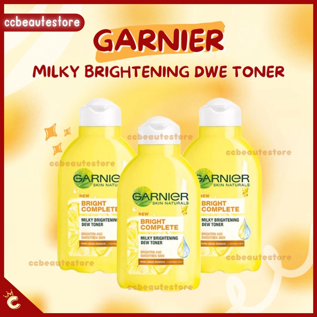 Garnier Bright Complete / Light Complete Milky Brightening Toner Cleanser Skincare - 150ml