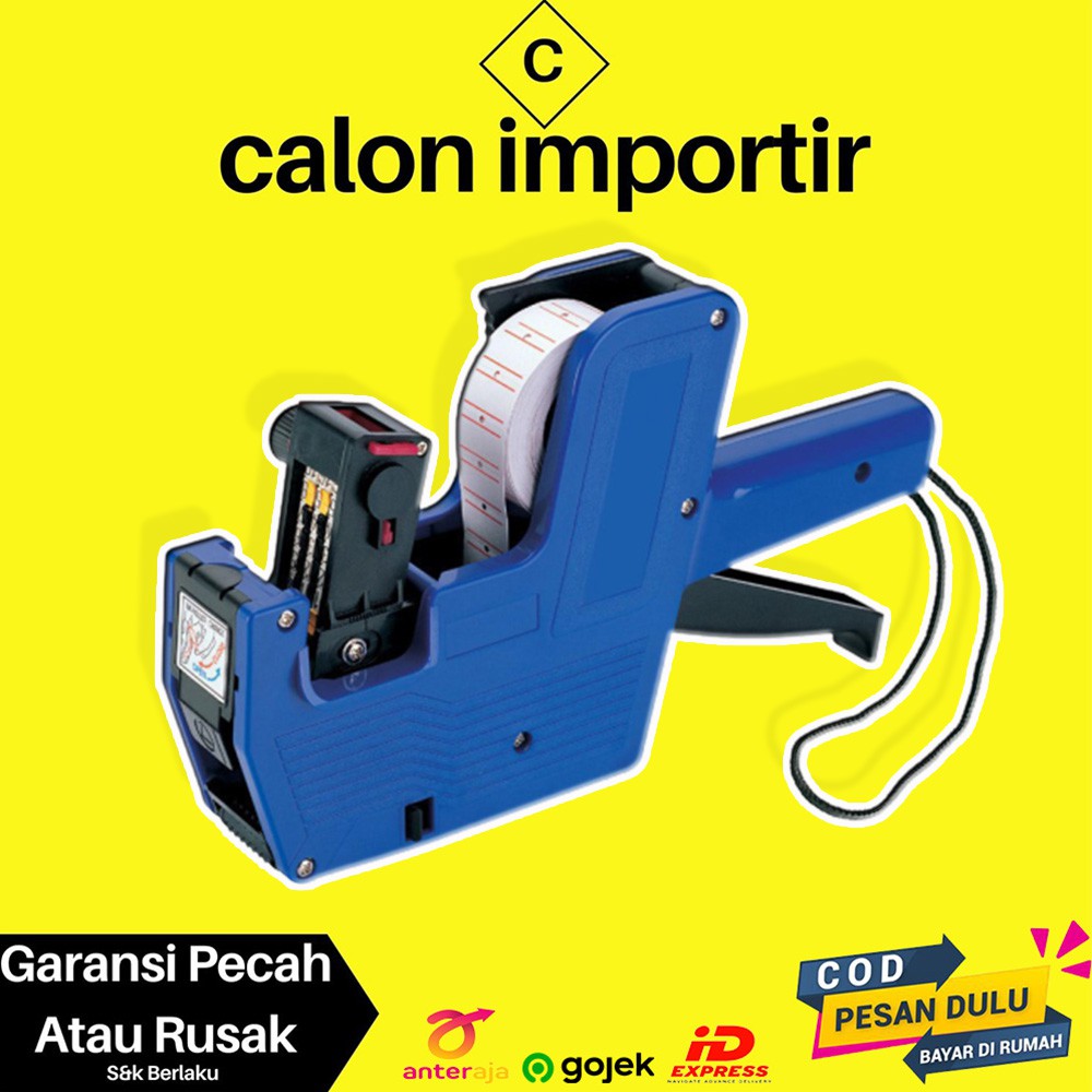

Alat Label Harga Produk 1 Baris 8 Digit Angka Labeller Machine Price Murah FREE 1 ROLL PAPER LABEL