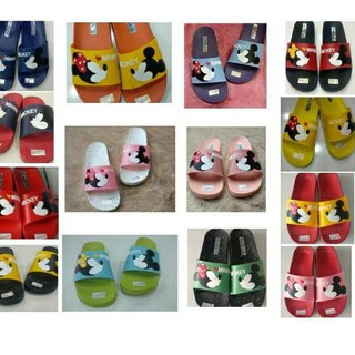  Sandal  karakter  Micky mouse murah selop  wanita  cewe empuk 