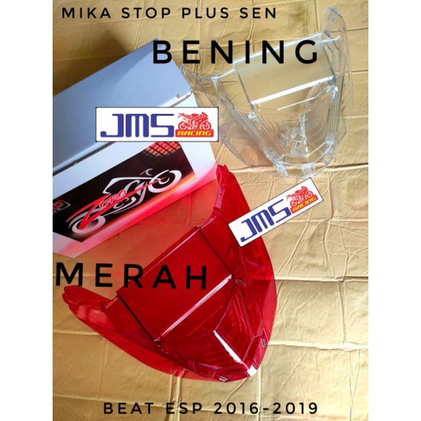 mika lampu stop belakang plus sen bening merah smoke beat esp fi new beat street 2016 2017 2018 2019