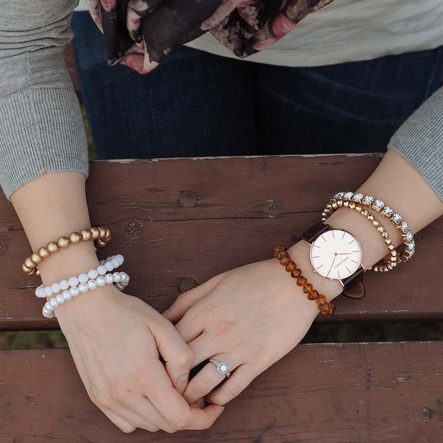 0O8 H MARTIN Jam Tangan Wanita Sangat tipis 100% Original Fashion Kecil Simple Jam Cewek Quartz kuli