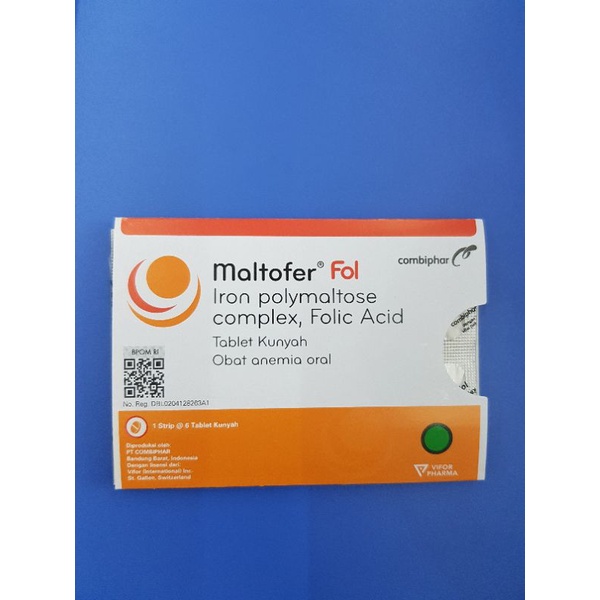 Maltofer Fol tablet &amp; MALTOFER BIASA 1 strip isi 6 tablet