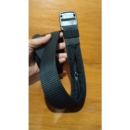 sabuk ikat pinggang saku resliting