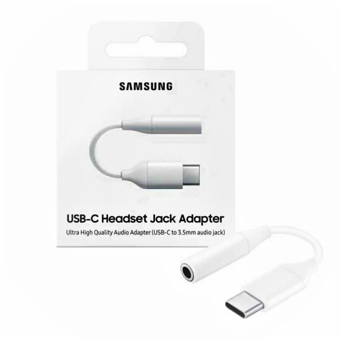 Samsung Converter USB Type C To Headseat Earphone Audio Colokan Jack Adapter Type C ke 3.5mm Sambungan Headset/konferter Handset-Handseat Tab S7 S8 Galaxy Note 20 Ultra 10 Plus 10+ 9 8 FE S20 Plus S21 S22 S21FE S20FE A53 A33 A73 A80 ZFold flip Z Fold 2 3