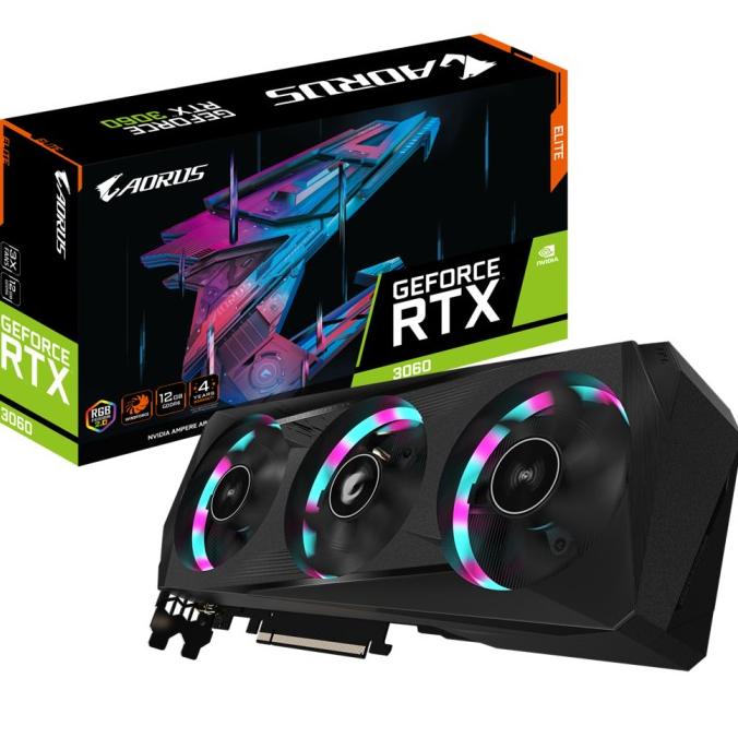 Gigabyte Aorus Geforce Rtx 3060 Elite 12Gb Gddr6 Gv-N3060Aorus E-12Gd