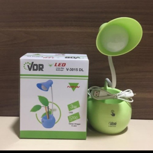 Lampu Meja Belajar Anak Multifungsi VL-3015DL 3W LED VDR Lampu Cas Emergency Rechargeable