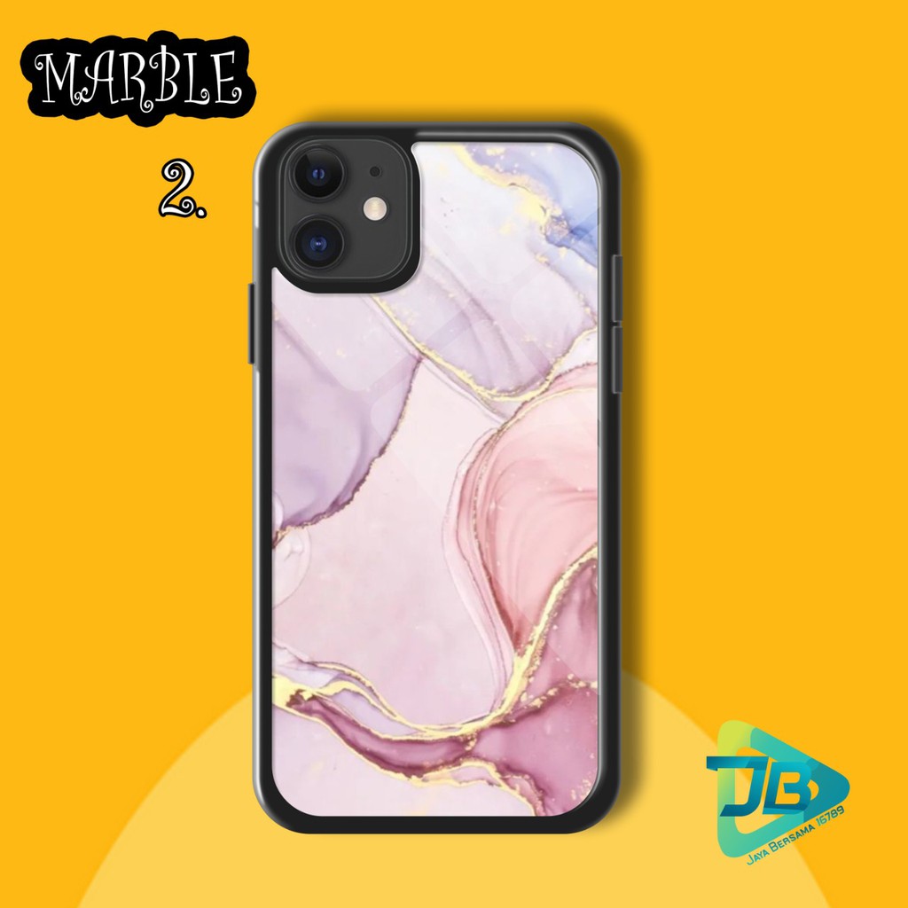 HARDCASE 2D GLOSSY MARBLE OPPO VIVO XIAOMI SAMSUNG REALME IPHONE ALL TYPE JB4647