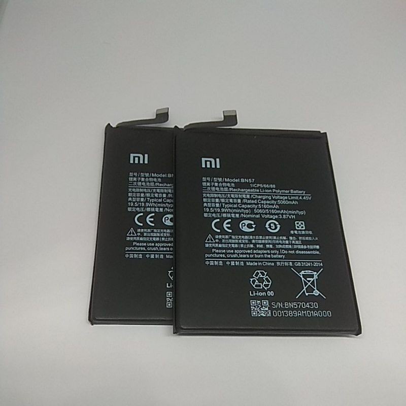 BATERAI BATRE XIAOMI POCO X3 BN57  5060/ 5160 MAH BATRE BN 57 POCO X3 ORIGINAL BATRE