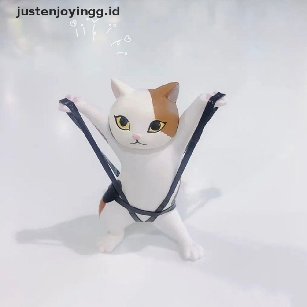 Stand holder Pulpen Desain Kucing Untuk Meja