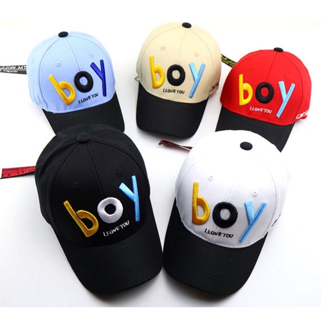 Bobo-store03 Topi baseball anak tulisan boy baby baseball hat cap kid