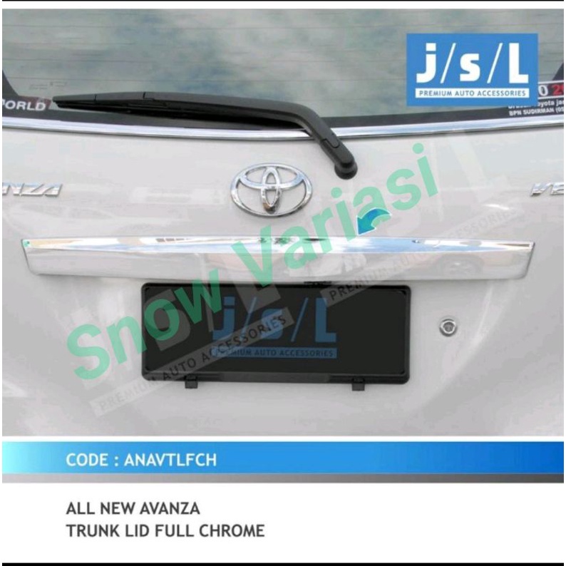 Trunk lid all new Avanza full chrome JSL