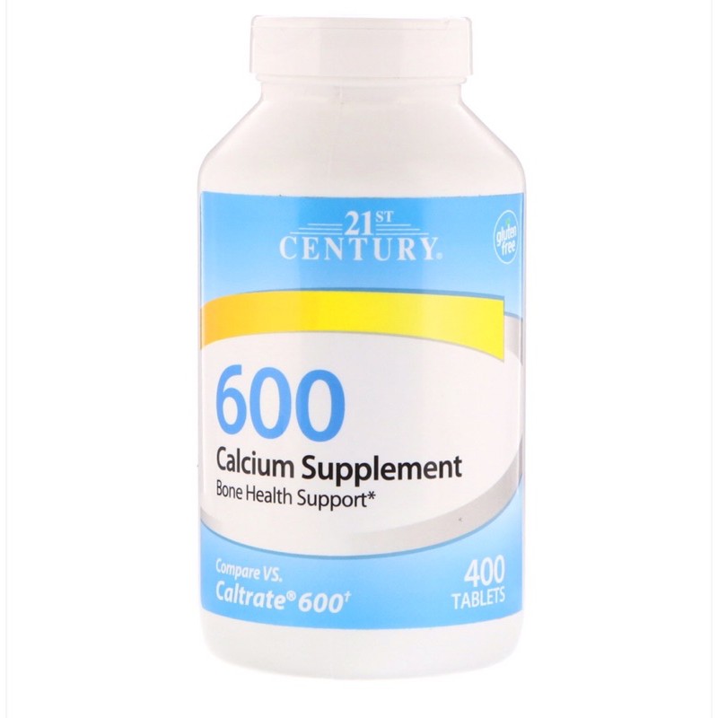 21st Century Calcium Supplement 600, 400 Tablets