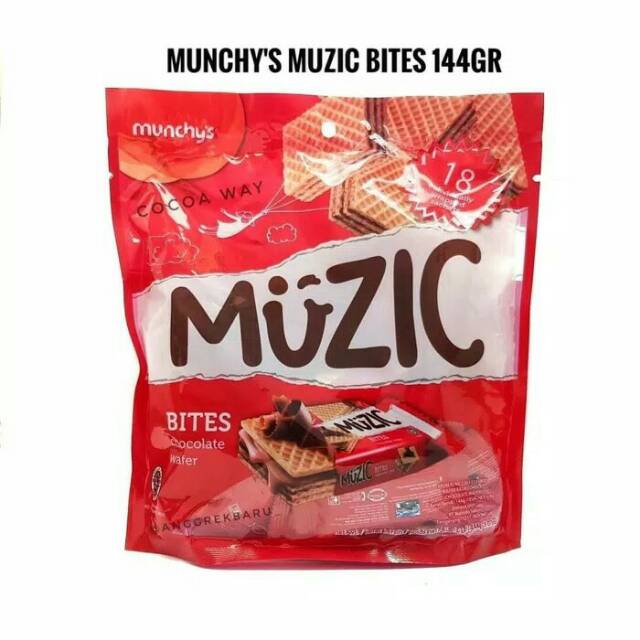 

Munchy's Muzic Bites Chocolate 144gr