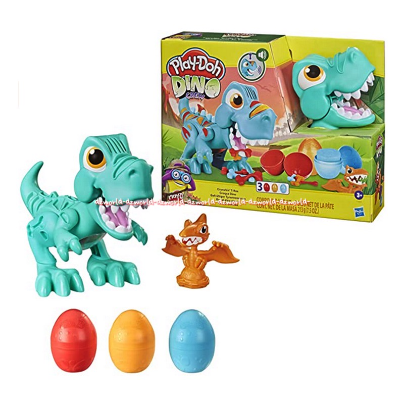 Play-doh Dino Crew Mainan Lilin Playdoh Dinosaurus dengan Cetakan