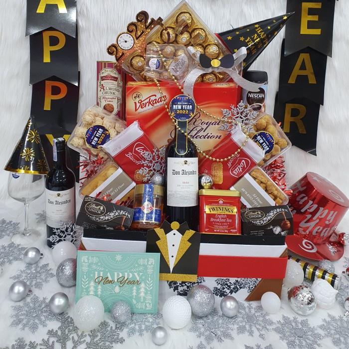 

Paket hampers tahun baru happy new year parcel kue kering hadiah 20