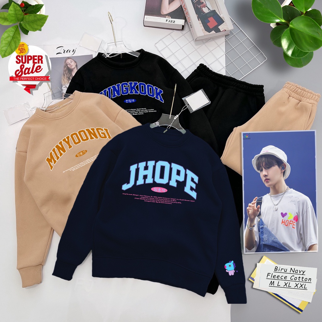 Jhope Sweater ( TEBAL ) BT5 BT21 Korean Style | Dhea Fashion