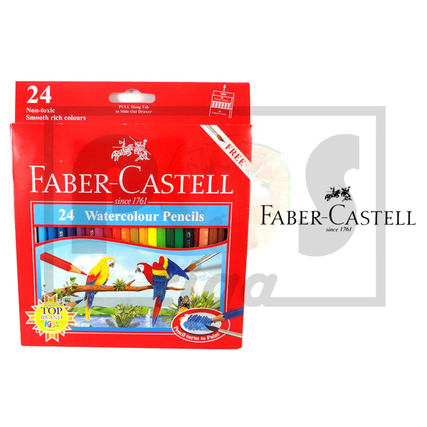 

PENSIL WARNA FABER CASTELL WATERCOLOUR 24