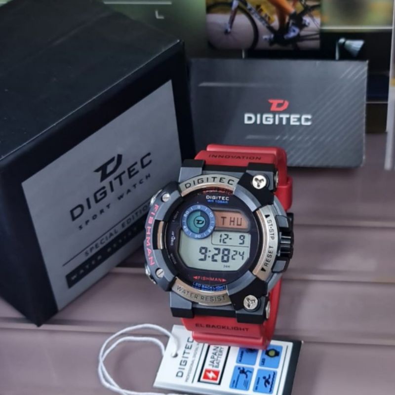 Jam Tangan Pria Digital Digitec 5150 Rubber Original