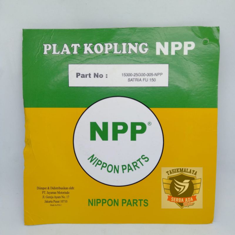 PLAT KOPLING KAMPAS KOPLING SATRIA FU 150 Original 100% NPP