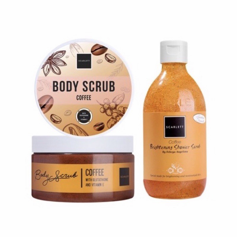 Scarlett Whitening Body Scrub Coffee - Pemutih Original BPOM