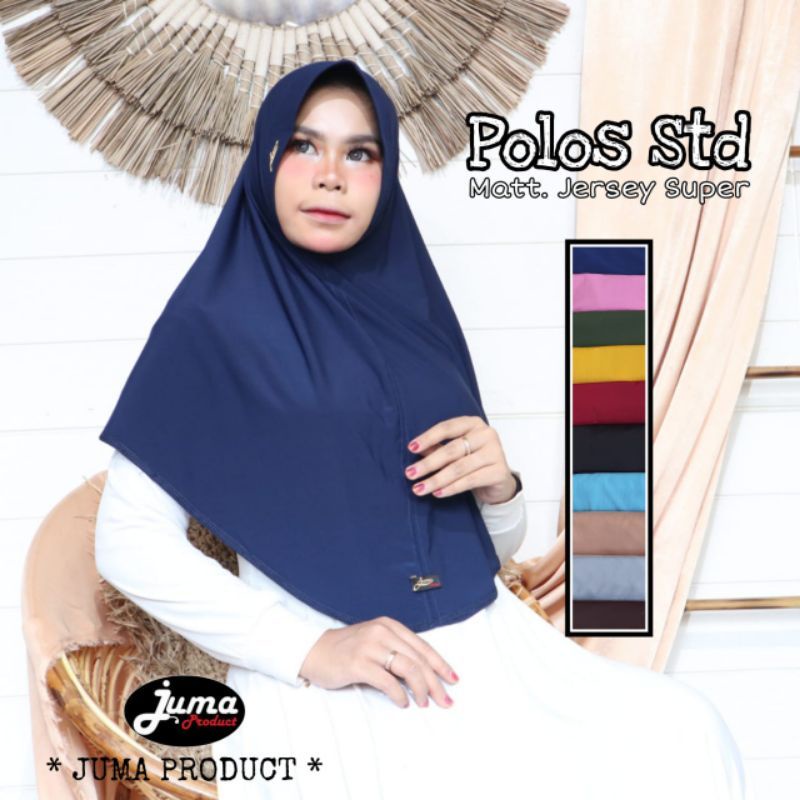 hijab juma polos standar L /hijab instan juma / hijab juma product
